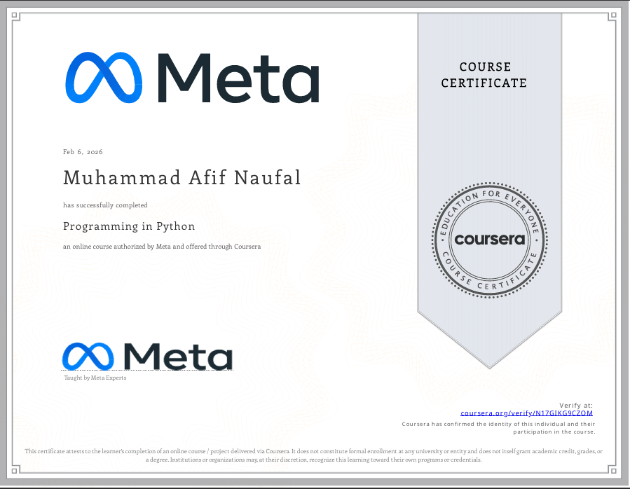 Programming in Python